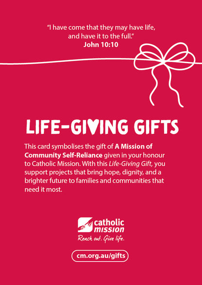 Fr Matthew's Mission of Community Self-Reliance - $30