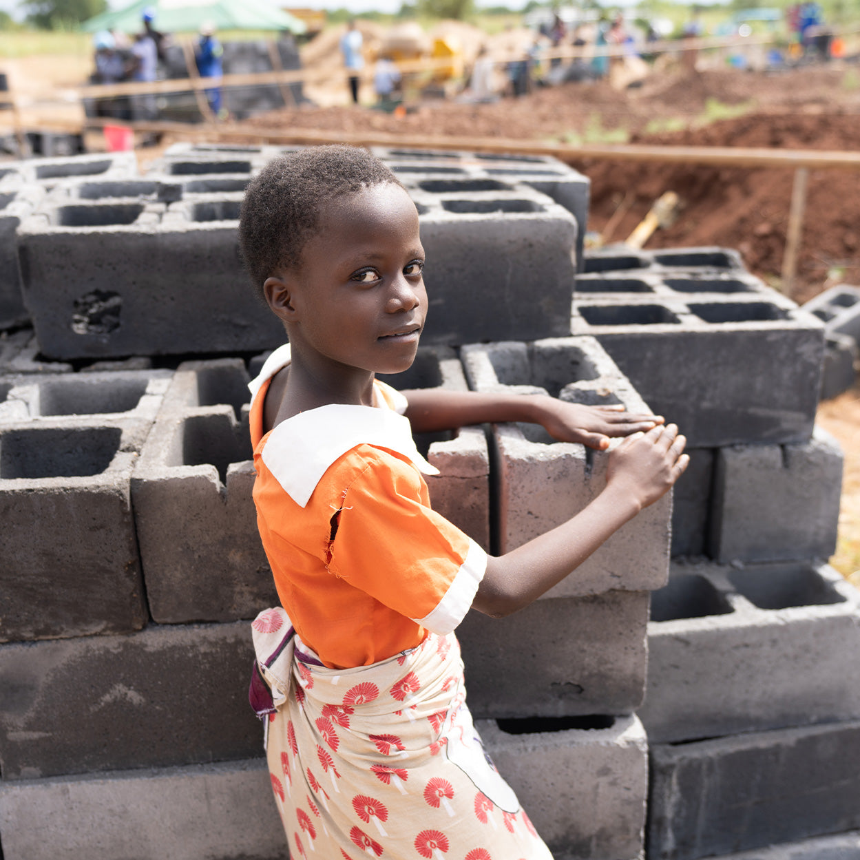 Bricks to build a classroom